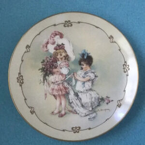 Collectors Plate Playing Bridesmaid by Maud Humphrey Bogart limited edition 1989